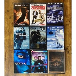 DVD Lot of 9 – Action,‎ Sci-Fi, Adventure Movies – Avatar, Batman, Mummy, More